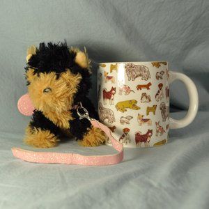plush Gund justice pet shop Macy & NWT dog mug (w1581)
